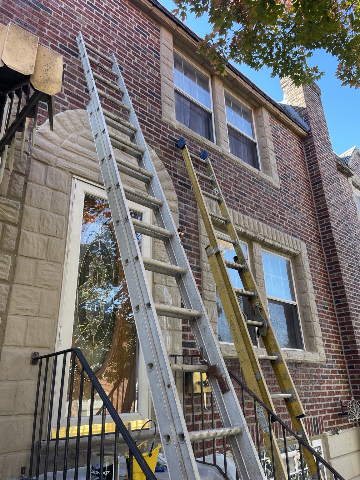 Recreated exterior face receiving elastomeric paint